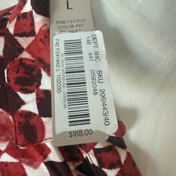 Nic & Zoe Multicolor Knit Dress – Rust, Cream & Taupe – NWT - Picture 5 of 8